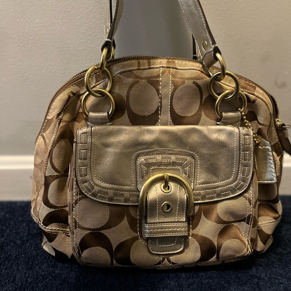 Large signature Coach purse
